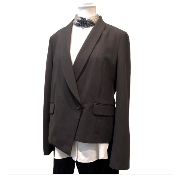 Brunello Cucinelli Dark Grey Wool Blazer Women Size IT46 - Picture 3 of 17